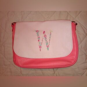 Thirty One Pink Floral Embroidered Women's Bag